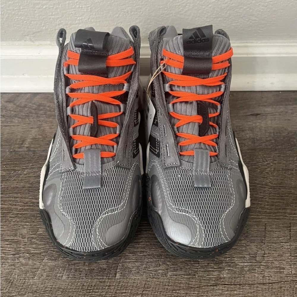 Adidas Exhibit B Candace PE Black/Gray/Orange Basketball Women Shoe Siz 7 GZ2351 - Picture 3 of 11
